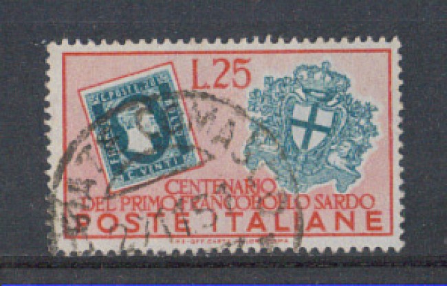 1951 - LOTTO/6157U - REPUBBLICA - 25 L . FRANCOBOLLI SARDEGNA