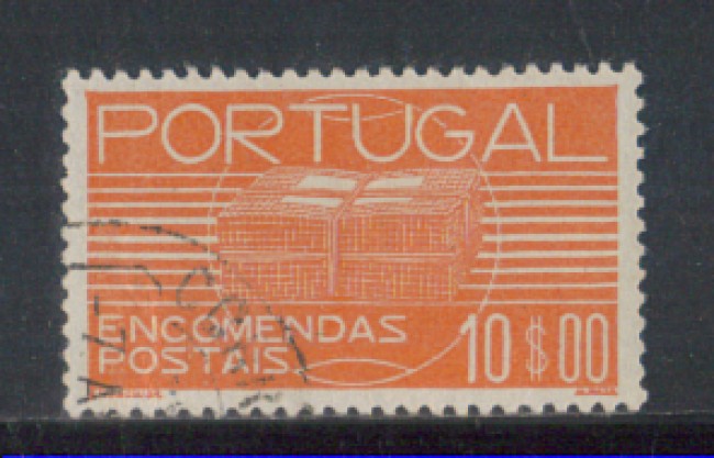 1936 - LOTTO/PORP25U - PORTOGALLO - 10e. PACCHI - USATO