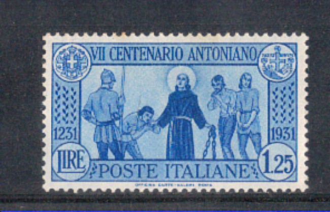 1931 - LOTTO/REG297N - REGNO - 1,25 L. S.ANTONIO - NUOVO