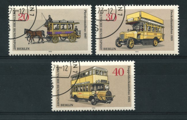 1973 - LOTTO/15563U - BERLINO - STORIA DEI TRASPORTI 3v. - USATI