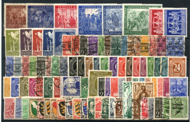 GERMANIA OCCUPAZIONI - LOTTO/47915 - COLLEZIONE DI 100 FRANCOBOLLI DIFFERENTI 