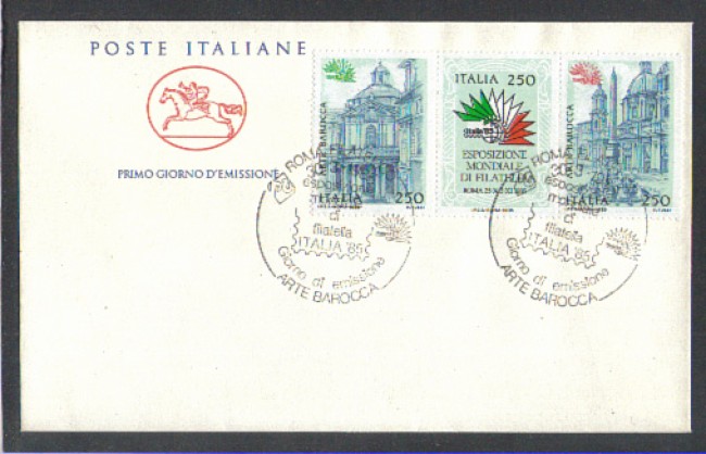 1985 - LOTTO/6828ZC - REPUBBLICA - ITALIA 85 - 4° SERIE - FDC