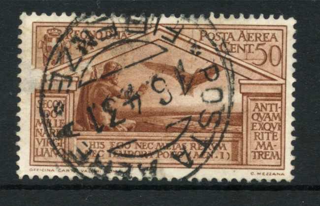 1930 - LOTTO/20474 - REGNO - 50c. POSTA AEREA VIRGILIO - USATO