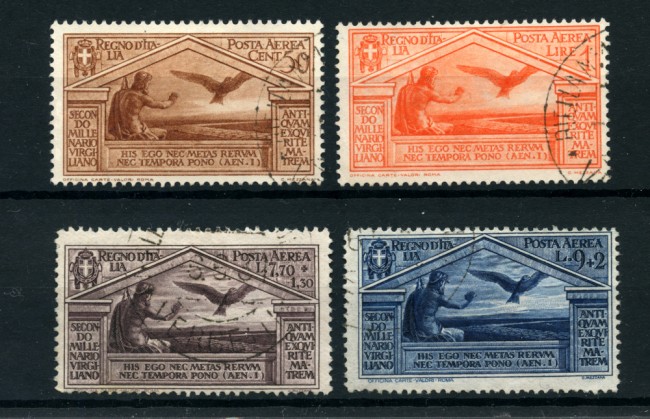 1930 - LOTTO/24647 - REGNO - POSTA AEREA  VIRGILIO 4v. - USATI