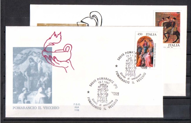 1997 - LOTTO/7160Z - REPUBBLICA - PATRIMONIO ARTISTICO - FDC