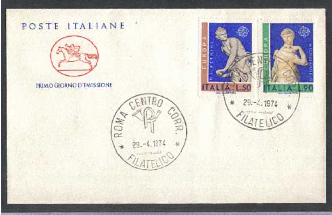 1974 - LOTTO/6599ZC - REPUBBLICA - EUROPA - FDC