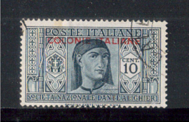 1932 - LOTTO/CEG11U - EMISSIONI GEN. - 10c. DANTE A. - USATO