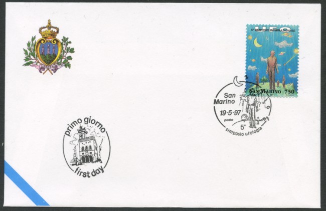 1997 - LOTTO/13296 - SAN MARINO - UFOLOGIA - BUSTA FDC