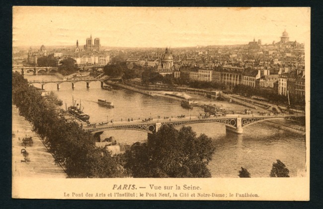 FRANCIA - 1912 - LOTTO/18830 - PARIGI VEDUTA SU LA SENNA - VIAGGIATA