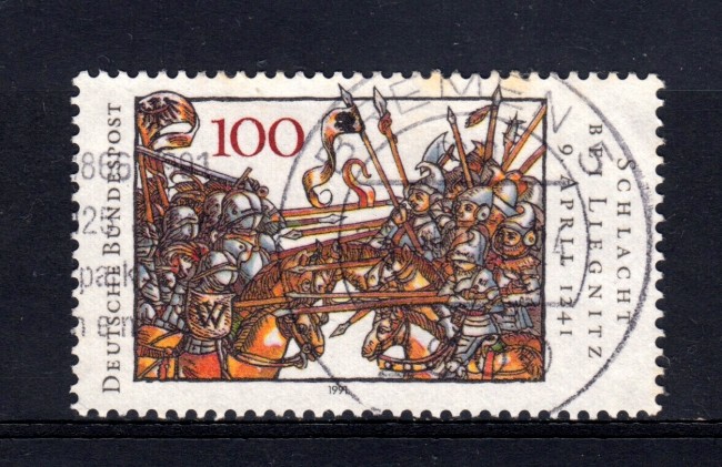 1991 - GERMANIA FEDERALE - 100p. BATTAGLIA DI LIEGNITZ - USATO - LOTTO/31239U
