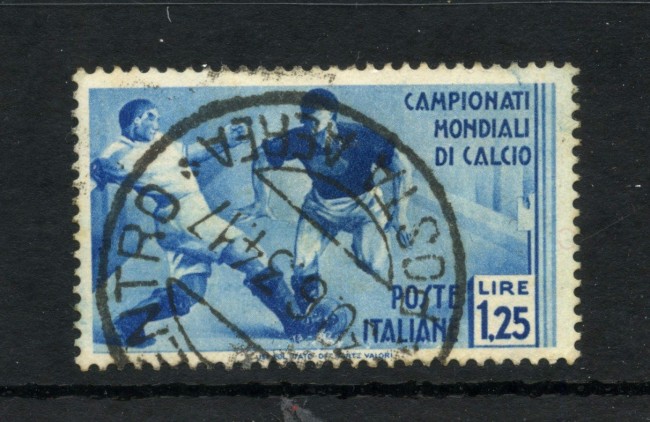 1934 - REGNO - LOTTO/48161 - 1,25 LIRE MONDIALI DA CALCIO USATO