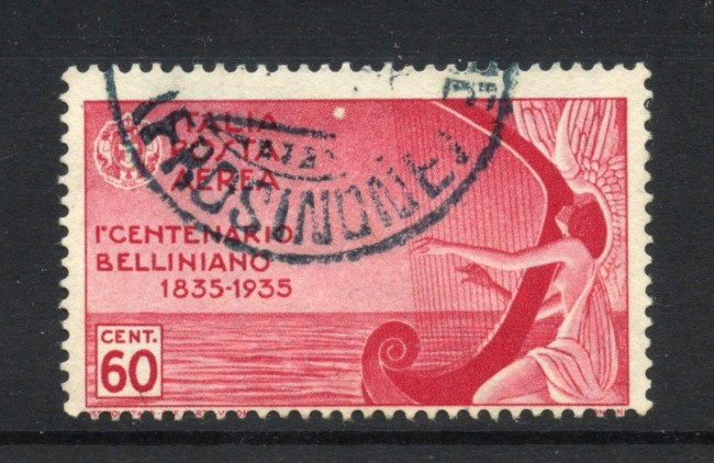 1935 - REGNO - 60 CENT. POSTA AEREA - VINCENZO BELLINI - USATO