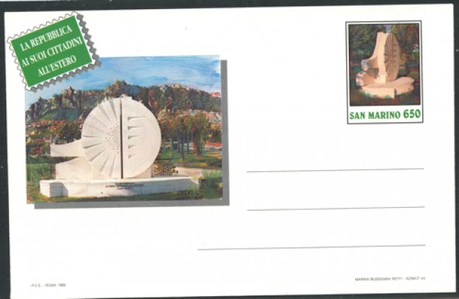 1990 - LOTTO/12226 - SAN MARINO - EMIGRANTI SAMMARINESI - BUSTA POSTALE - NUOVA
