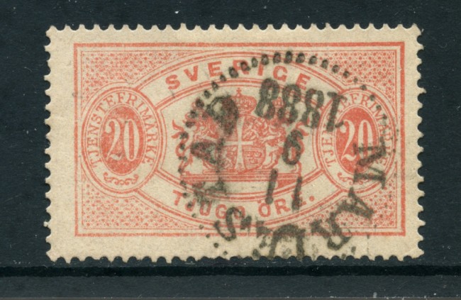 1874/96 - LOTTO/24082 - SVEZIA - SERVIZIO 20 o. ROSA  - USATO