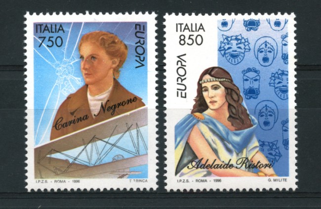 1996 - REPUBBLICA - EUROPA DONNE CELEBRI 2v. - NUOVI -  LOTTO/7101