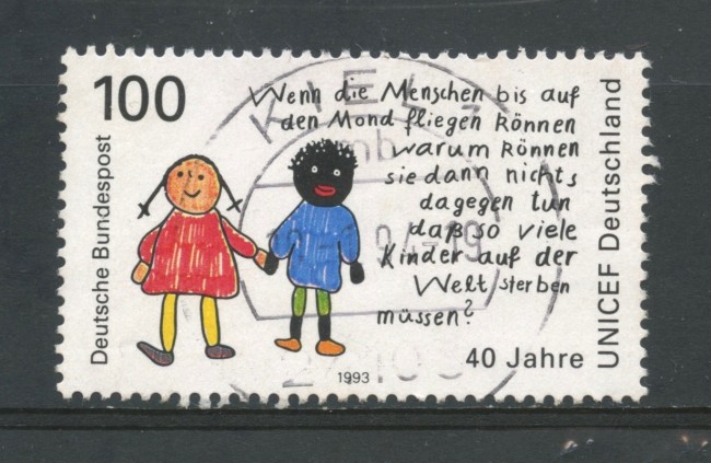 1993 - LOTTO/19062U - GERMANIA - COMITATO U.N.I.C.E.F - USATO