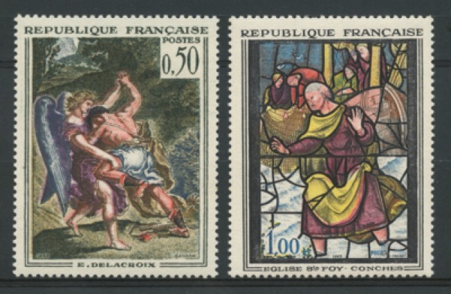1963 - LOTTO/11927 - FRANCIA - QUADRI DELACROIX /CONCHES 2v.- NUOVI