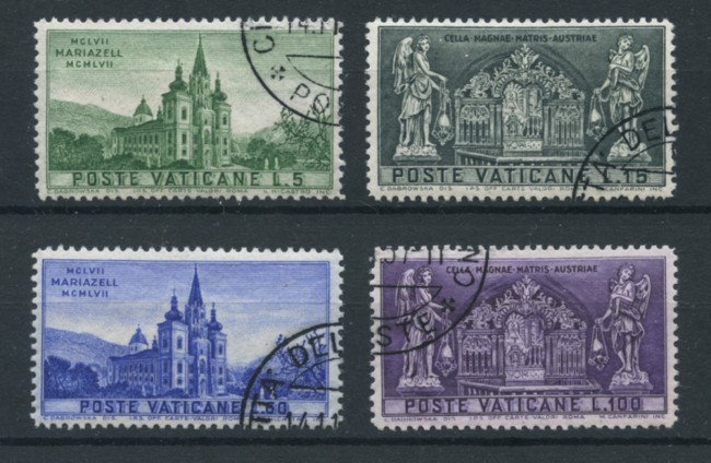 1957 - LOTTO/17532 - VATICANO - SANTUARIO MARIAZELL 4v. - USATI