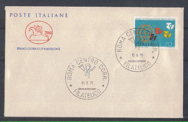 1975 - LOTTO/6625ZC - REPUBBLICA - ANNO DELLA DONNA - FDC