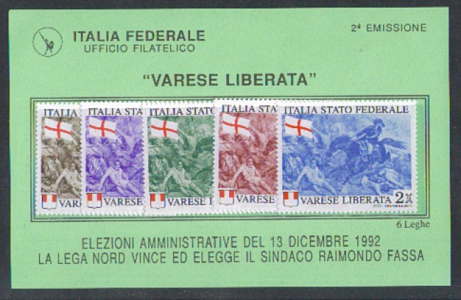 1992 - LOTTO/1707 - PADANIA - VARESE LIBERATA