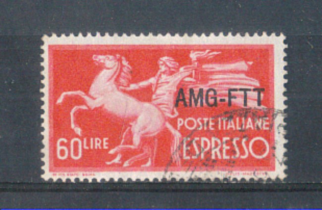 1950 - LOTTO/10403U - TRIESTE A - 60 LIRE ESPRESSO USATO