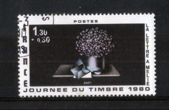 1980 - LOTTO/FRA2078U - FRANCIA -  GIORNATA FRANCOBOLLO - USATO