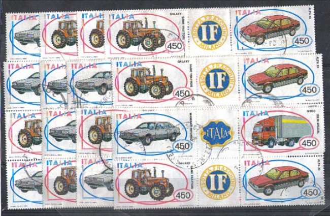 1984 - LOTTO/6806UB - REPUBBLICA -  AUTOMOBILI 1° SERIE - USATI