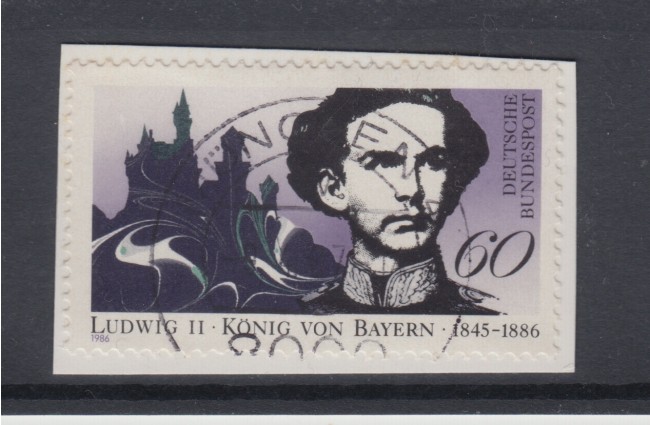 1986 - GERMANIA FEDERALE - LUIGI II° RE DI BAVIERA - USATO - LOTTO/31354U