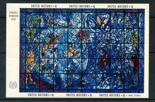 1967 - LOTTO/21381 - ONU U.S.A - ARTE ALL'ONU  FOGLIETTO  - NUOVI