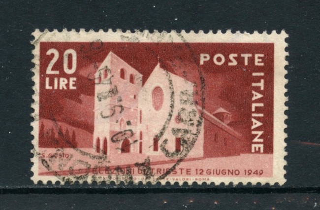 1949 - REPUBBLICA - ELEZIONI AMMINISTRATIVE DI TRISTE - USATO - LOTTO/25221