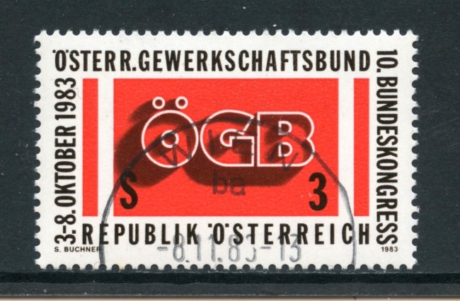 1983 - AUSTRIA - CONGRESSO SINDACATI - USATO - LOTTO/28308