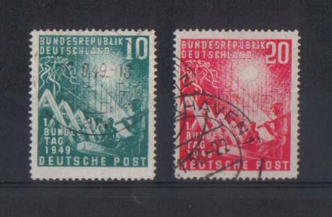 1949 - LBF/2431  - GERMANIA FEDERALE - APERTURA PARLAMENTO 2v.