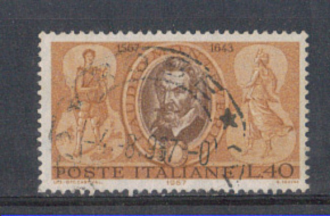1967 - LOTTO/6465U - REPUBBLICA - CLAUDIO MONTEVERDI  USATO