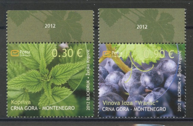 2012 - MONTENEGRO REPUBBLICA -  FLORA  2v. - NUOVI - LOTTO/34916