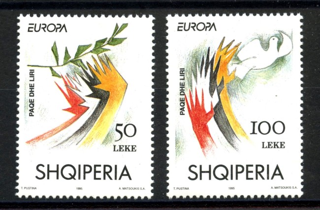 1995 - ALBANIA - LOTTO/41125 - EUROPA 2v. - NUOVI