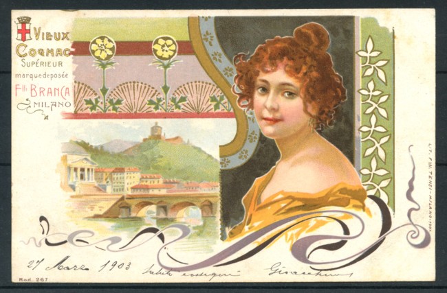 1903 - FRATELLI BRANCA - LOTTO/20199GA - VIEUX COGNAC