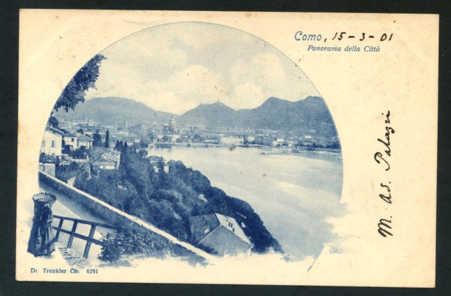 COMO - 1901 - LOTTO/20813GA - PANORAMA DELLA CITTA' - VIAGGIATA
