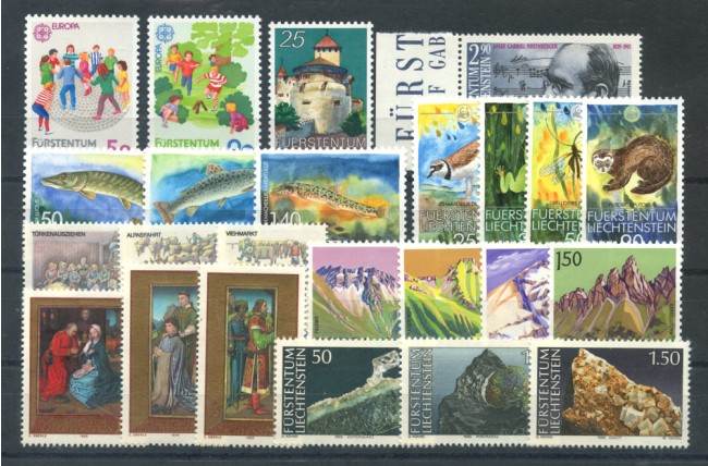 1989 - LOTTO/23373 - LIECHTENSTEIN - ANNATA COMPLETA 24v. - NUOVI