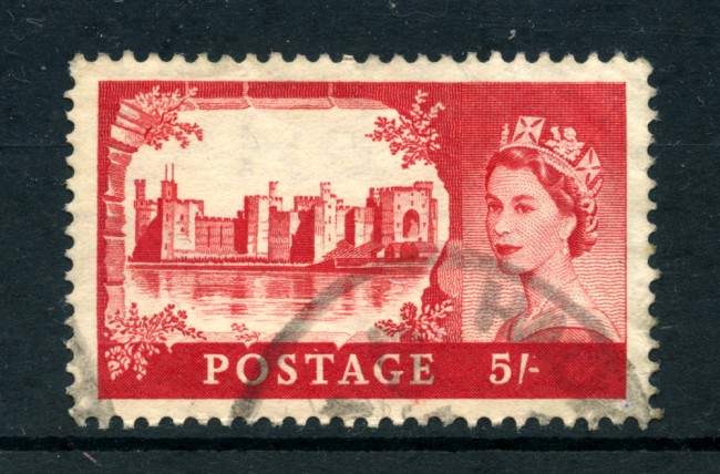 1955 - LOTTO/24028 - GRAN BRETAGNA - 5 S. CASTELLO DI CAERNAVON - USATO