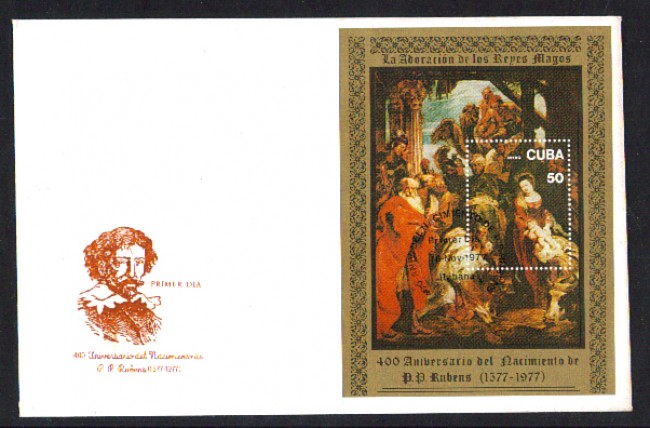 1977 - LBF/3391 - CUBA - RUBENS LA ADORAZIONE DEI MAGI