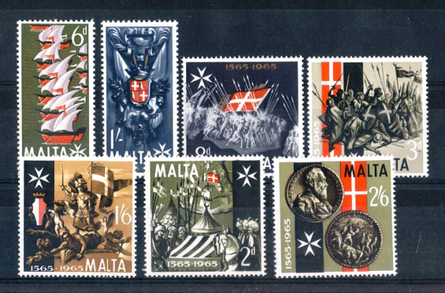1965 - LOTTO/MLT331CPN - MALTA - GRANDE ASSEDIO 7v. - NUOVI