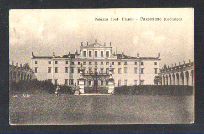PASSERIANO (CODROIPO) - 1916 - LBF/1243 -  PALAZZO CONTI MANIN - VIAGGIATA