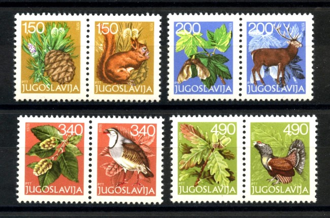 1978 - JUGOSLAVIA - LOTTO/38225 - FLORA E FAUNA 8v. - NUOVI
