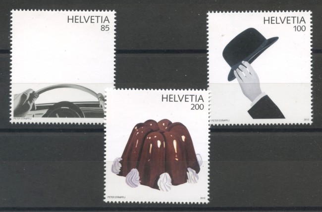 2012 - SVIZZERA - LOTTO/37813 - POP ART 3v. - NUOVI