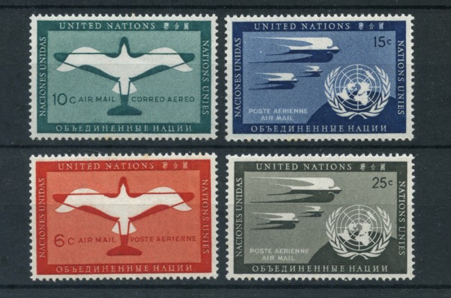 1951 - LOTTO/21301 - ONU U.S.A - POSTA AEREA  4v. - NUOVI