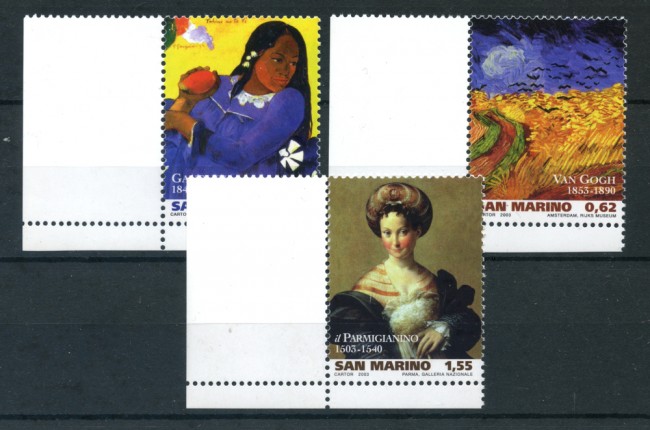 2003 - LOTTO/23331 - SAN MARINO - MAESTRI DELLA PITTURA 3v. - NUOVI