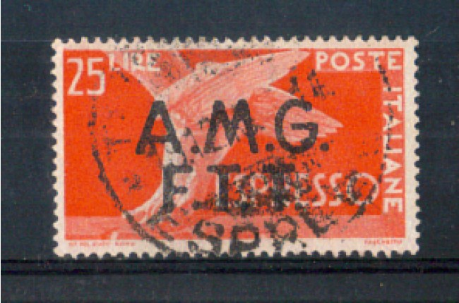 1947/48 - LOTTO/10188BU - TRIESTE A - 25 LIRE ESPRESSO USATO