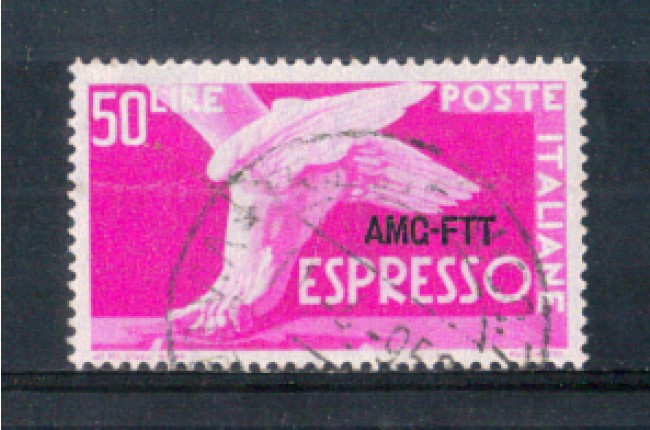 1952 - LOTTO/10404U - TRIESTE A - 50 LIRE ESPRESSO USATO