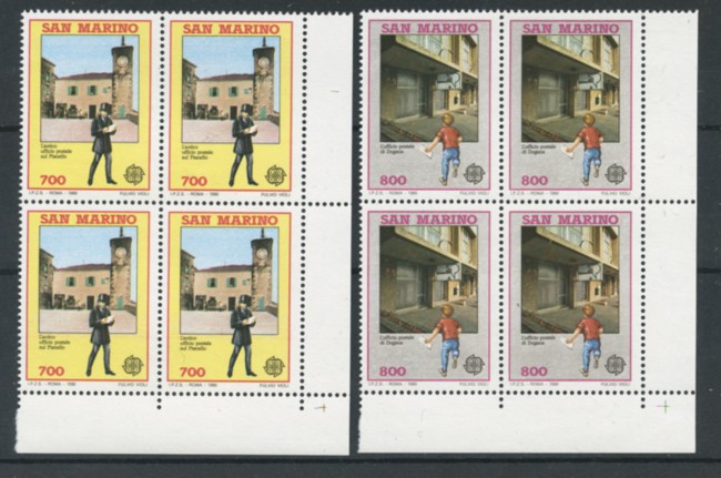 1990 - SAN MARINO - EUROPA 2v. -  QUARTINA NUOVI - LOTTO/15298Q