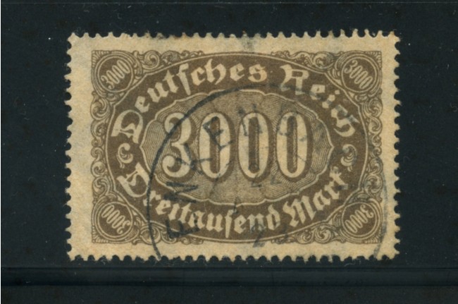 1922 - LOTTO/17796 - GERMANIA REICH - 3000 m. BRUNO - USATO